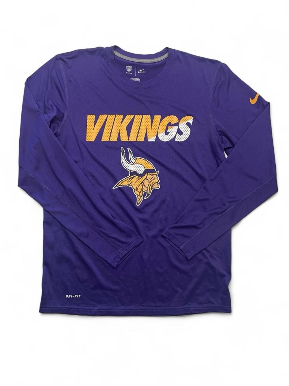 Nike Minnesota Vikings Purple Long Sleeve Mens Medium Like New